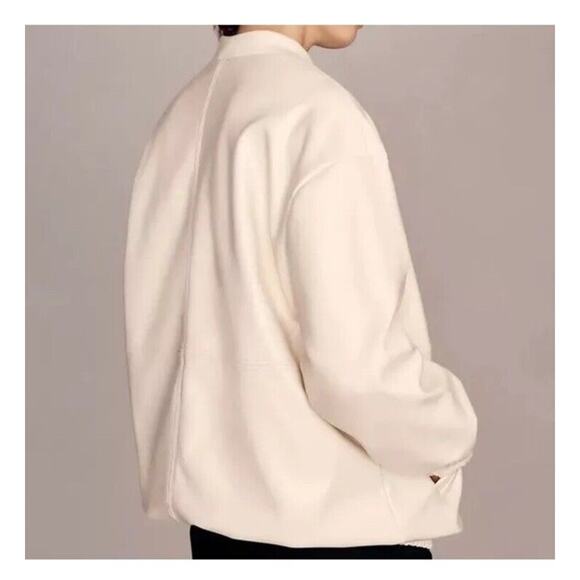 Anthropologie Cream Bomber Jacket - Picture 2 of 16